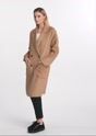 Women's camel coat PLADT-0060-24(W25)