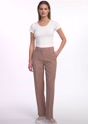 Beige elegant women's trousers SPODT-0106-83(W25)