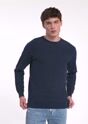 Navy blue men's cotton sweater SWEMT-0161-69(W25)