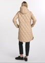 Beige quilted women's jacket KURDT-0579-81(W25)